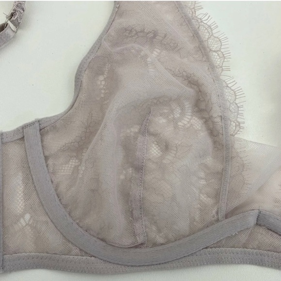 Victoria’sSecret Dream Angels unlined plunge bra in gray lavender - Picture 5 of 9